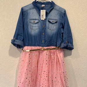 NWT Arizona Jean Denim & Tulle Dress - PLUS sz 20